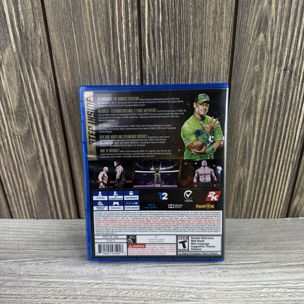 WWE 2K20 Deluxe Edition (Sony PlayStation 4, PS4 Tested & Working No Manual